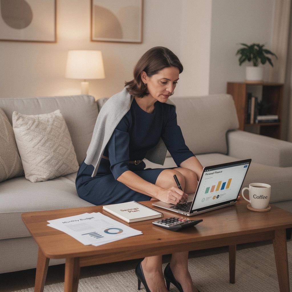 Fotografie knihovny s doporučenými knihami o osobních financích.